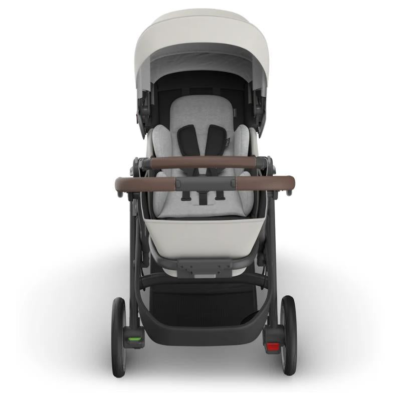 Uppababy - Cruz V3 Stroller Savannah (Pearl Gray Jacquard/Carbon Frame/Chestnut Leather) Image 4