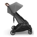 Uppababy - Minu Duo Side By Side Compact Double Stroller, Greyson (Charcoal Mélange/Carbon Frame/Saddle Leather) Image 4