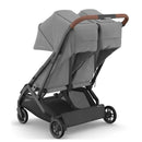 Uppababy - Minu Duo Side By Side Compact Double Stroller, Greyson (Charcoal Mélange/Carbon Frame/Saddle Leather) Image 8