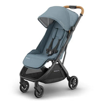 Uppababy - Minu V3 Compact Stroller, Dillan (Stone Blue/Carbon Frame/Sand Leather) Image 1