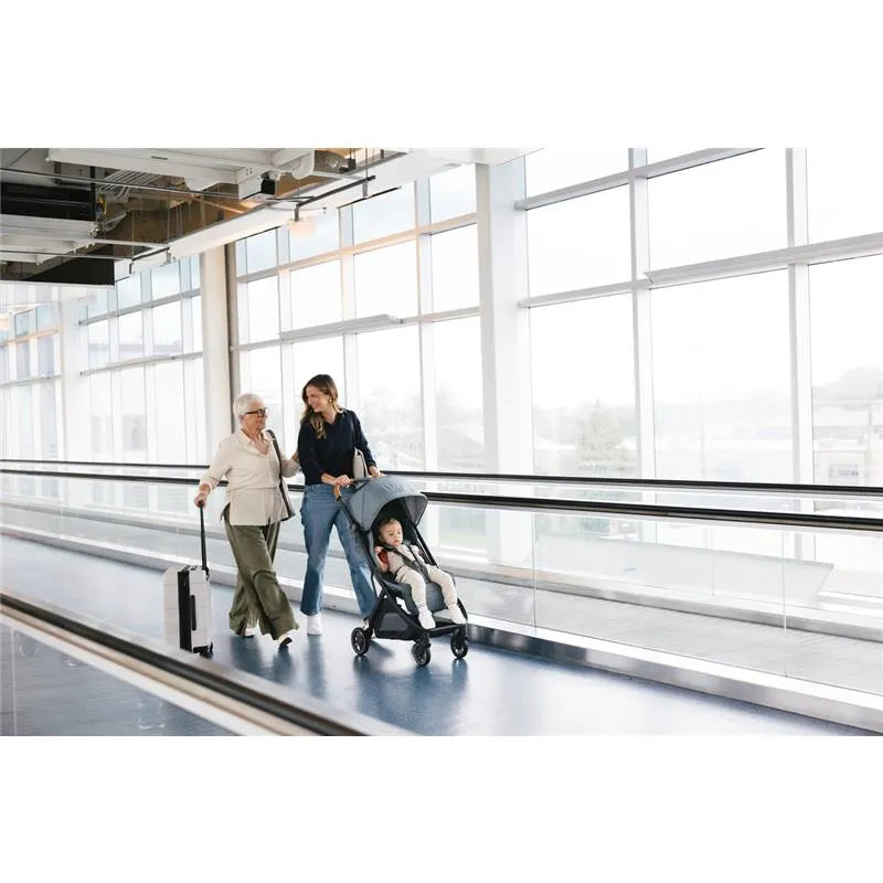 Uppababy - Minu V3 Compact Stroller, Greyson (Charcoal Mélange/Carbon Frame/Saddle Leather) Image 3