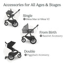 Uppababy - Ridge Jogging Stroller, Theo (Dark Taupe/Carbon Frame) Image 6