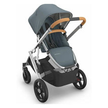 Uppababy - Vista V3 Stroller, Callum (Stone Blue/Silver Frame/Sand Leather) Image 2