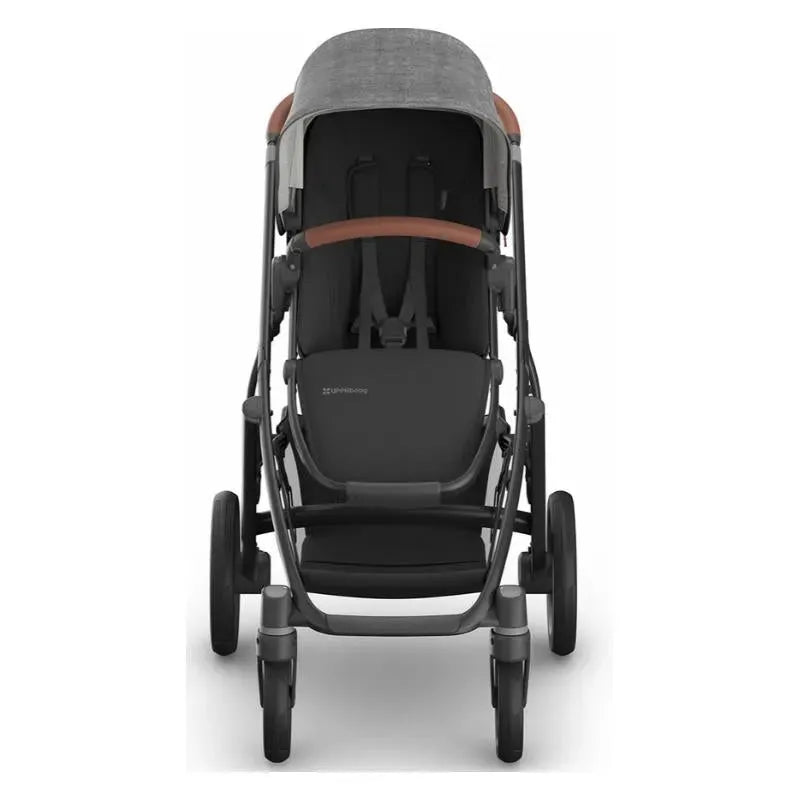 Uppababy - Vista V3 Stroller, Greyson (Charcoal Mélange/Carbon Frame/Saddle Leather) Image 4