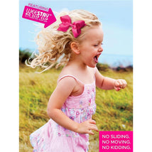 Wee Ones - 2Pk Soft Textured Butterfly Hair Bows on Matching Elastic Band, Tiny Image 2