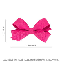 Wee Ones - 5Pk Tiny Grosgrain Hair Bows, Red, Light Pink, White, Shocking Pink & Hot Pink Image 2