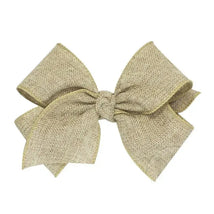 Wee Ones - King Burlap Basic Bow, Toffee Image 1