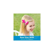 Wee Ones Mini Classic Grosgrain Hair Bow, Size 3.25 X 2 (7/8 Ribbon), Apple Green Image 2
