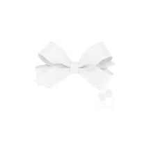 Wee Ones - Tiny Classic Grosgrain Hair Bow (Plain Wrap), Antique White Image 1