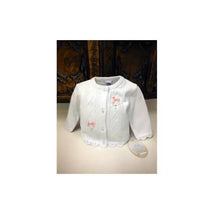 Will' Beth - Girl Ribbon Bows Sweater, White Image 1