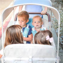 WonderFold - Volkswagon Special Edition Double Stroller Wagon (4 Seater), Bondi Blue Image 5