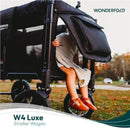 WonderFold - W4 Luxe Quad Stroller Wagon (4 Seater), Volcanic Black Image 6
