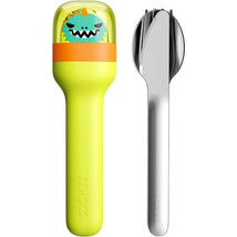 Zoku - Kids Pocket Utensil Set, Green Dino Image 1