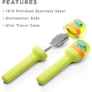 Zoku - Kids Pocket Utensil Set, Green Dino Image 2