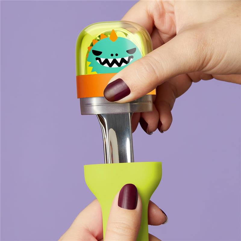 Zoku - Kids Pocket Utensil Set, Green Dino Image 4