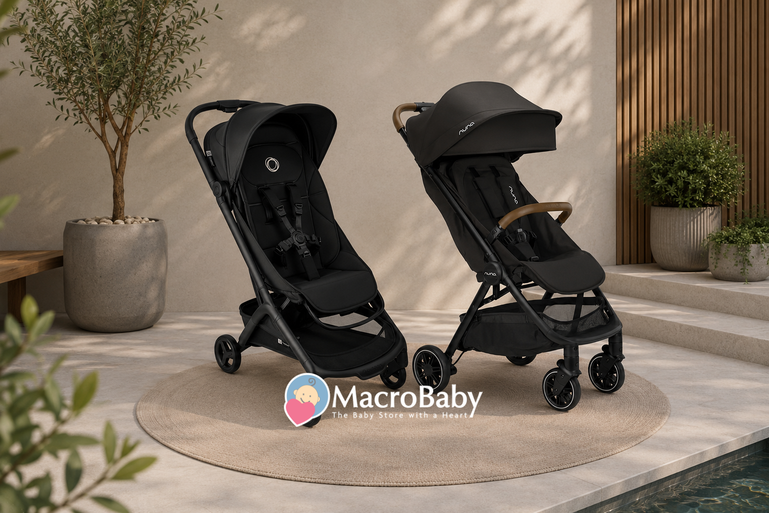 Strollers Butterfly 2 plus Bugaboo, Nuna trvl