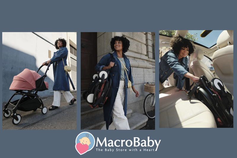 Compact stroller for easy travel, folding & car storage — ideal for moms on the go with baby essentials.