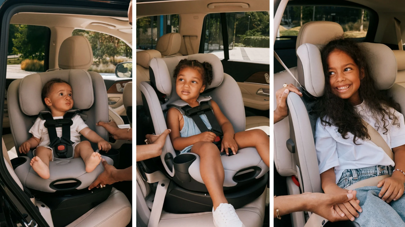 Baby to toddler car seat growing with child, safe travel for infants, toddlers, and kids in vehicle