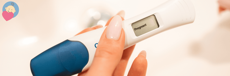 Pregnancy test showing positive result for expecting moms