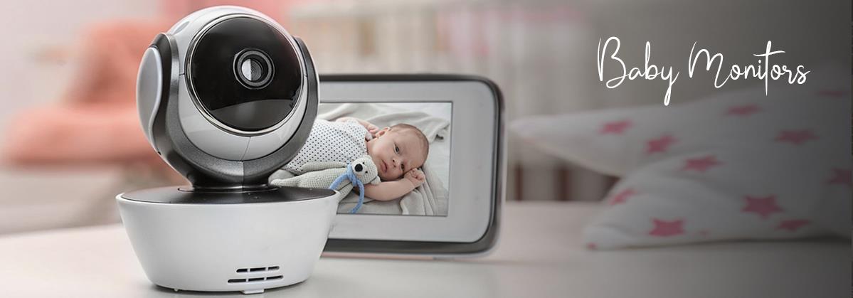 Baby monitor with camera displaying sleeping infant, ideal for parents needing safety and peace of mind.