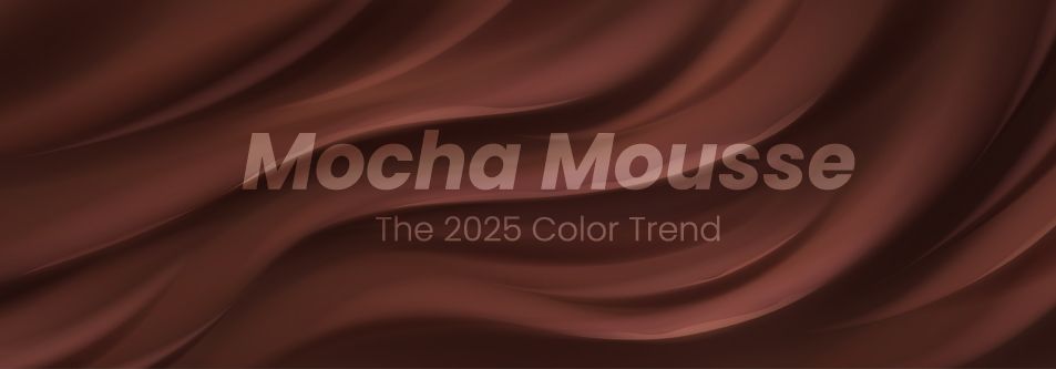 Mocha Mousse 2025 color trend for baby bedding and nursery decor