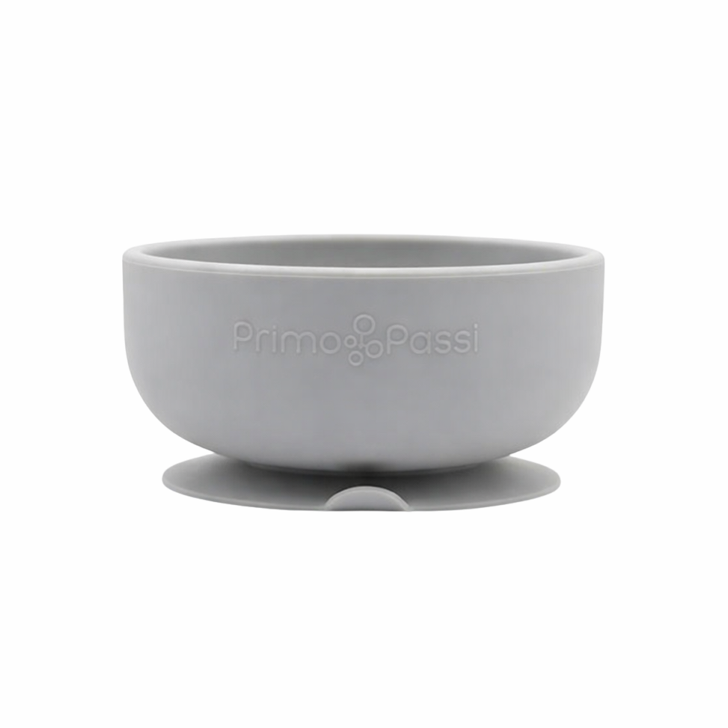 Primo Passi - Silicone Carrot Freezer + Food Feeder + Spoon 2-Pack + Suction Bowl + Suction Plate + Training Cup And Snack Cup - Senior Grey