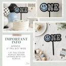 ONE Cool Dude First Birthday Cake Topper