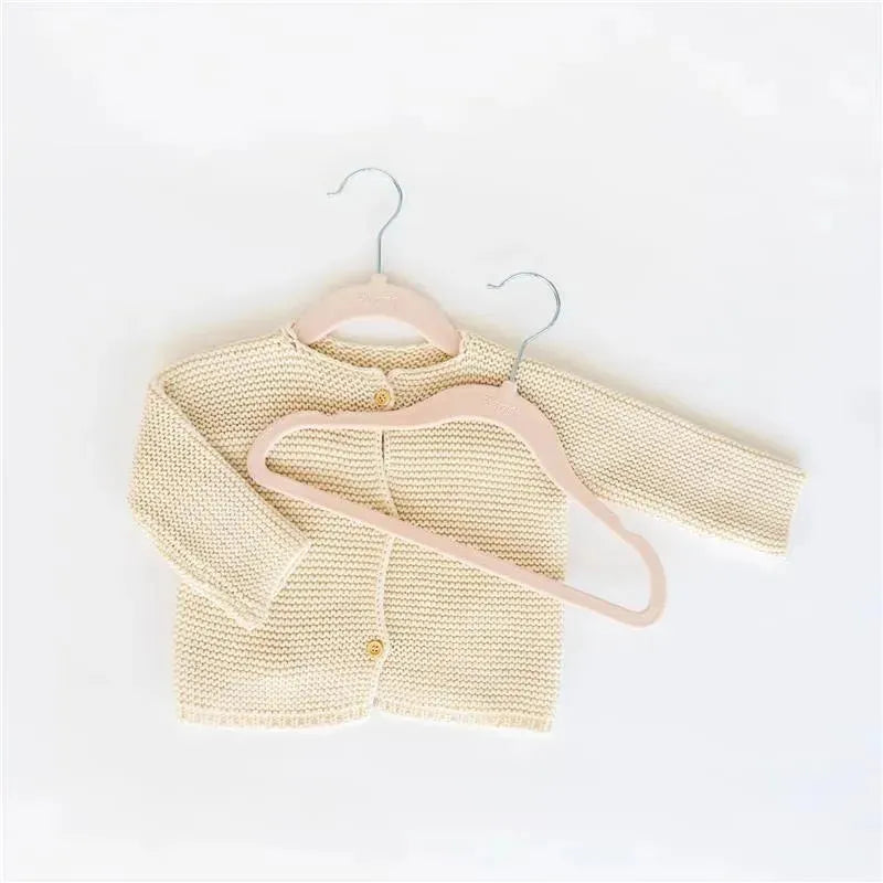 3 Sprouts - Velvet Baby Hangers, Non-Slip, Durable, Pack of 15, Hazelnut Image 6