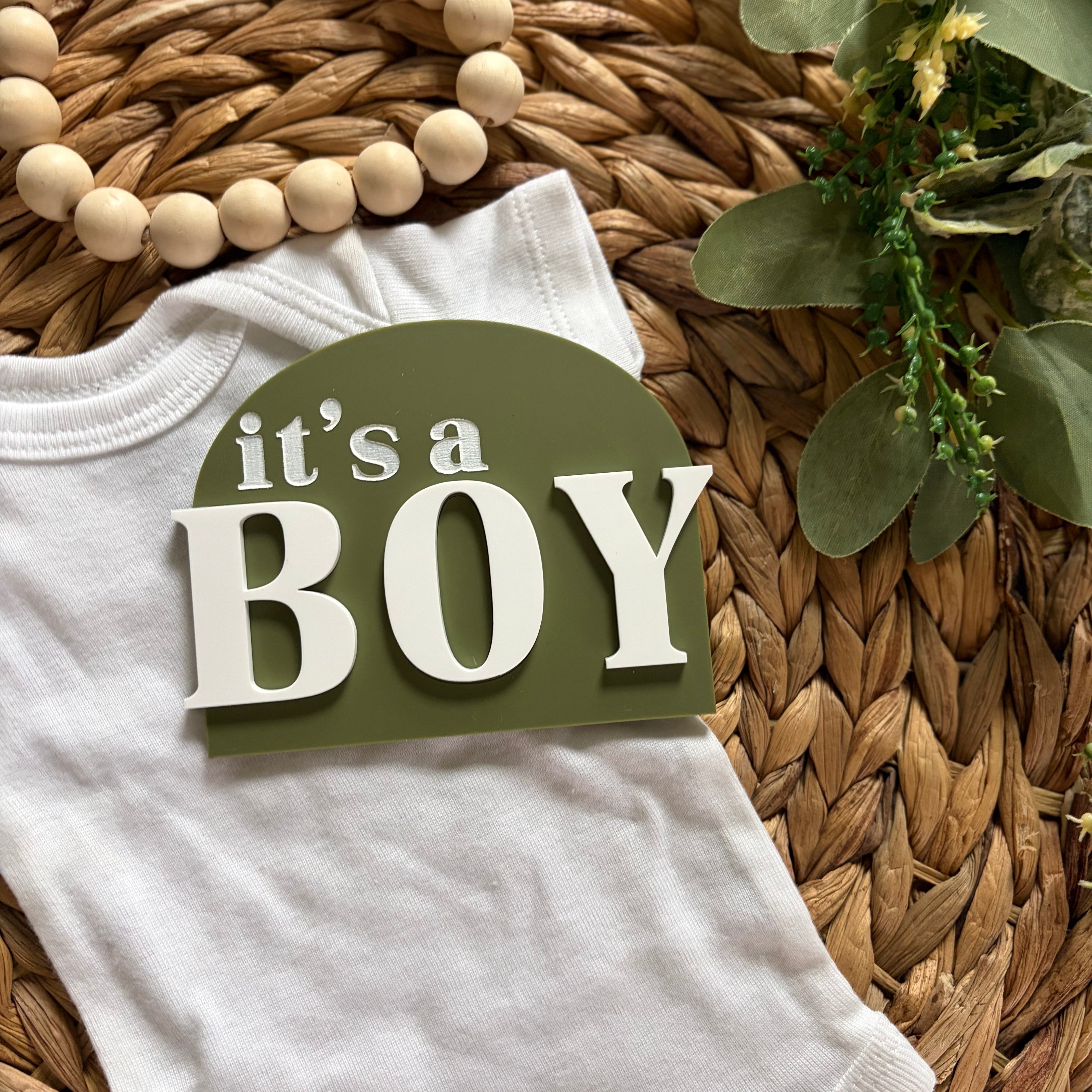 It’s a Boy/It’s a Girl Gender Reveal Sign - Full Acrylic