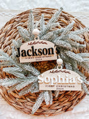 First Christmas Arched Ornament - Custom