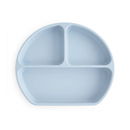 Primo Passi - Silicone Carrot Freezer + Food Feeder + Spoon 2-Pack + Suction Bowl + Suction Plate + Training Cup And Snack Cup - Dusty Blue