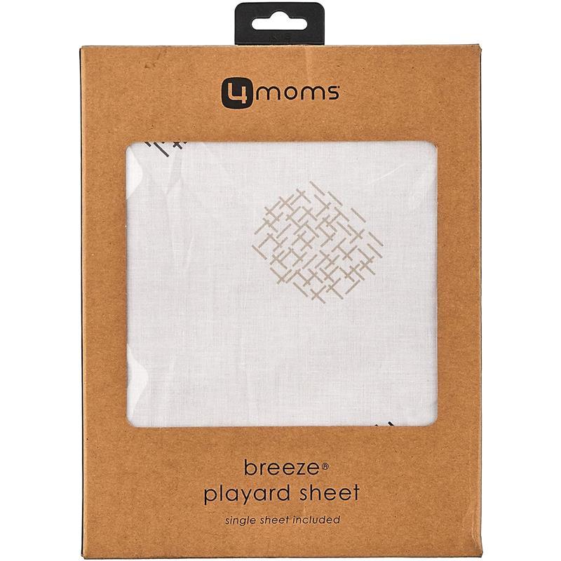 4 Moms - Breeze Cotton Playard Sheet, White Image 4