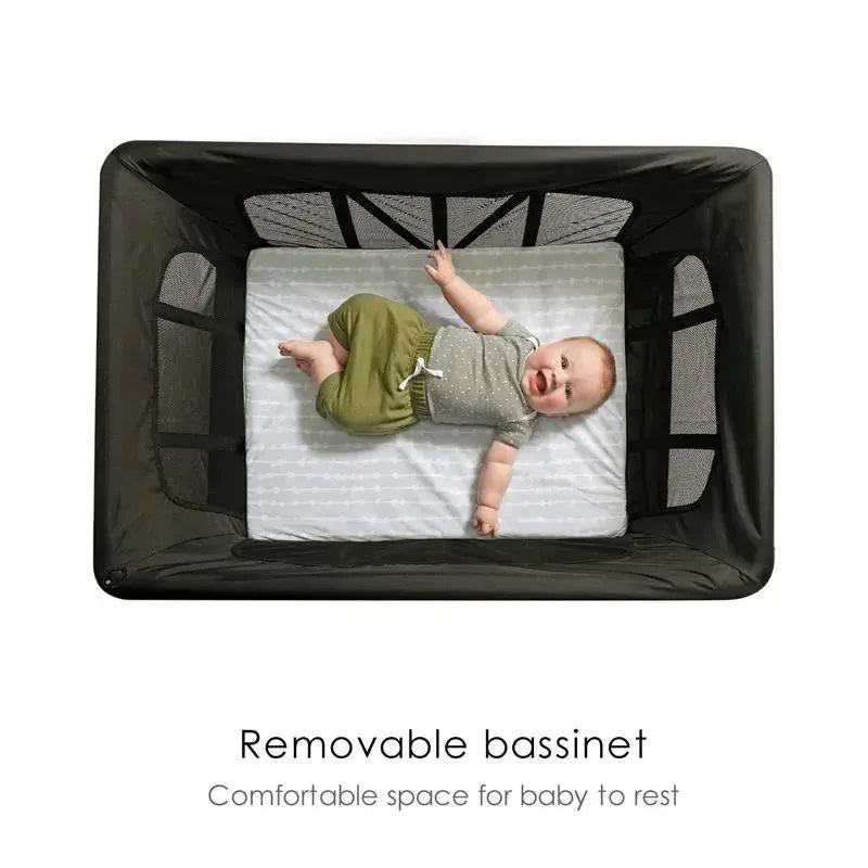 4 Moms - Breeze Plus Portable Playard, Black Image 4