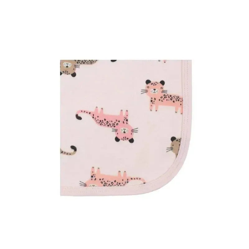 4 Pack Girls Leopard Terry Burp Cloths Image 7