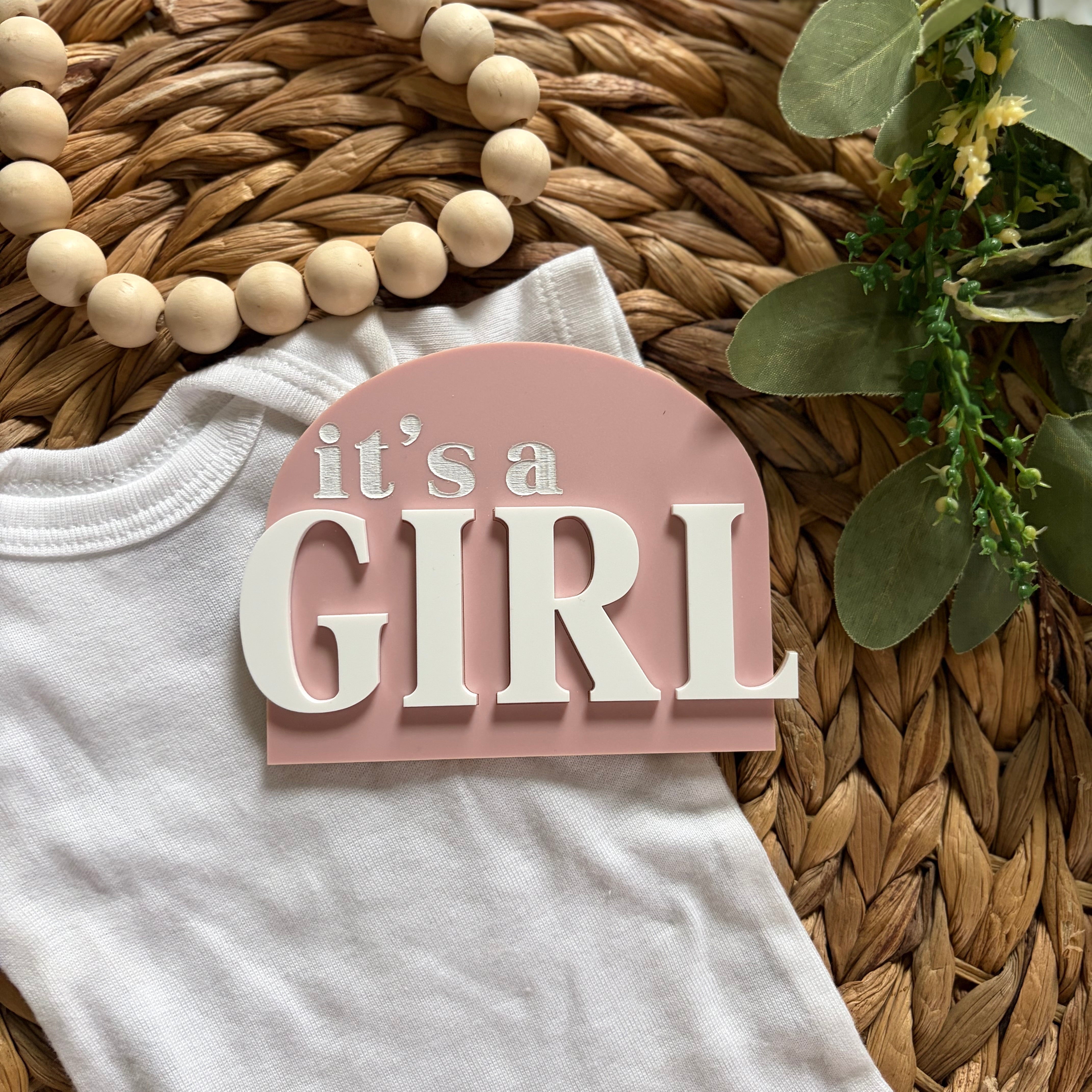It’s a Boy/It’s a Girl Gender Reveal Sign - Full Acrylic