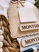 Dainty Bow Monthly Dry Erase Milestone Sign