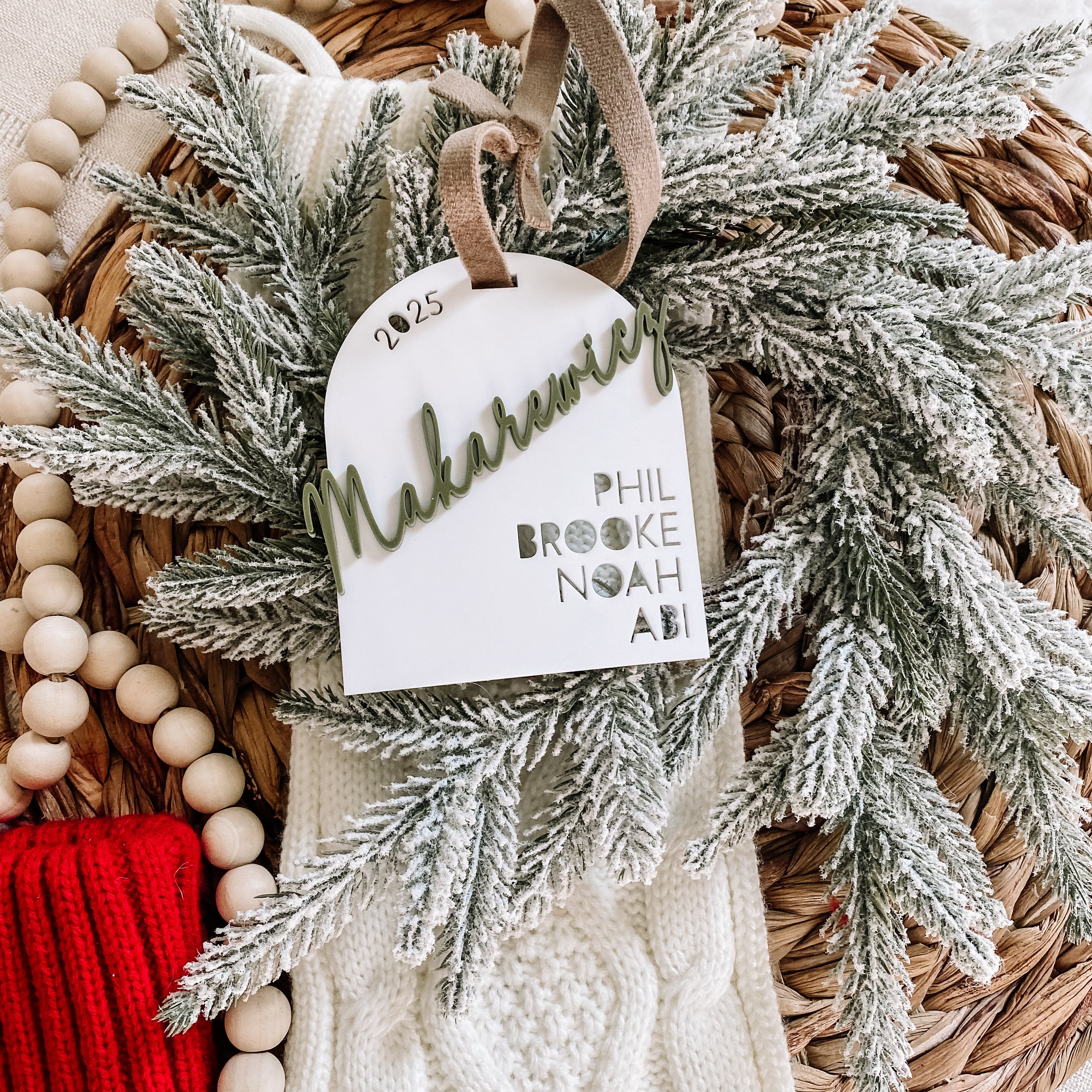 Custom Family Ornament - Acrylic Cutout