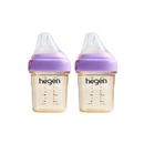 Hegen PPSU Anti-Colic Baby Bottle - 1 to 3 Months 150ml/5oz - Purple - 2-Pack