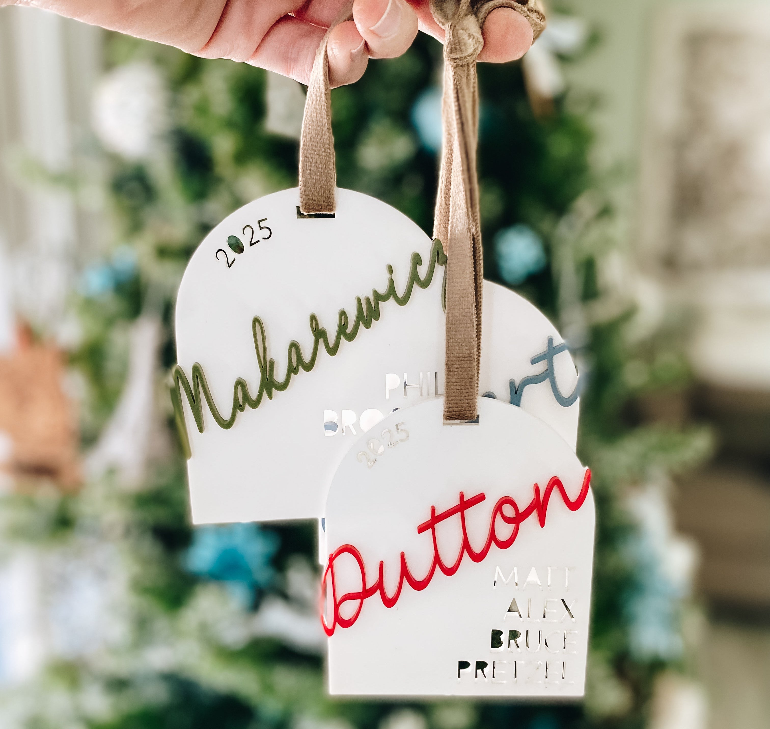 Custom Family Ornament - Acrylic Cutout