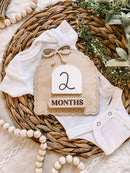 Dainty Bow Monthly Dry Erase Milestone Sign