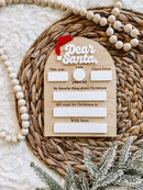 Dear Santa Chistmas Board - Maple