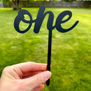 Simple ONE First Birthday Cake Topper