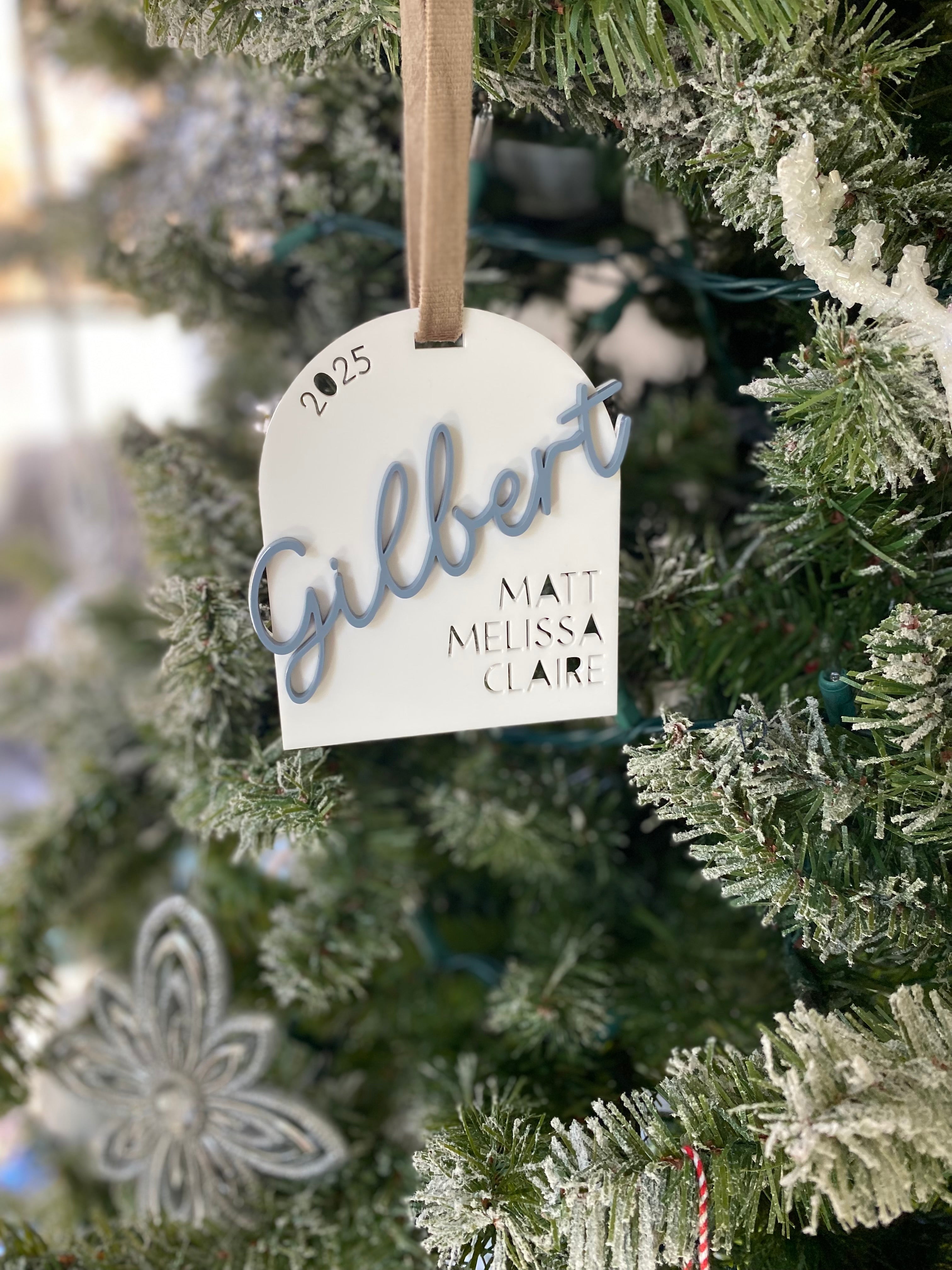 Custom Family Ornament - Acrylic Cutout