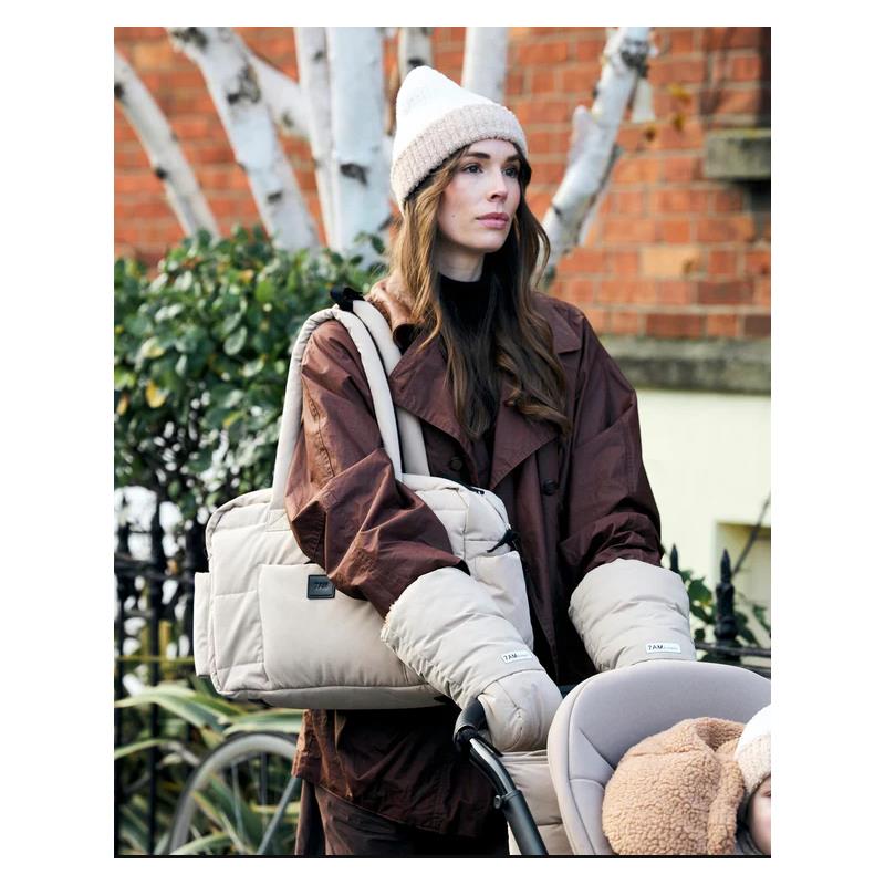 7AM - Soho Diaper Bag Carryall - Oat Image 7