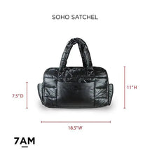 7AM Voyage - Soho Diaper Satchel Black Polar Image 2