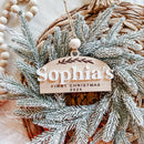 First Christmas Arched Ornament - Custom