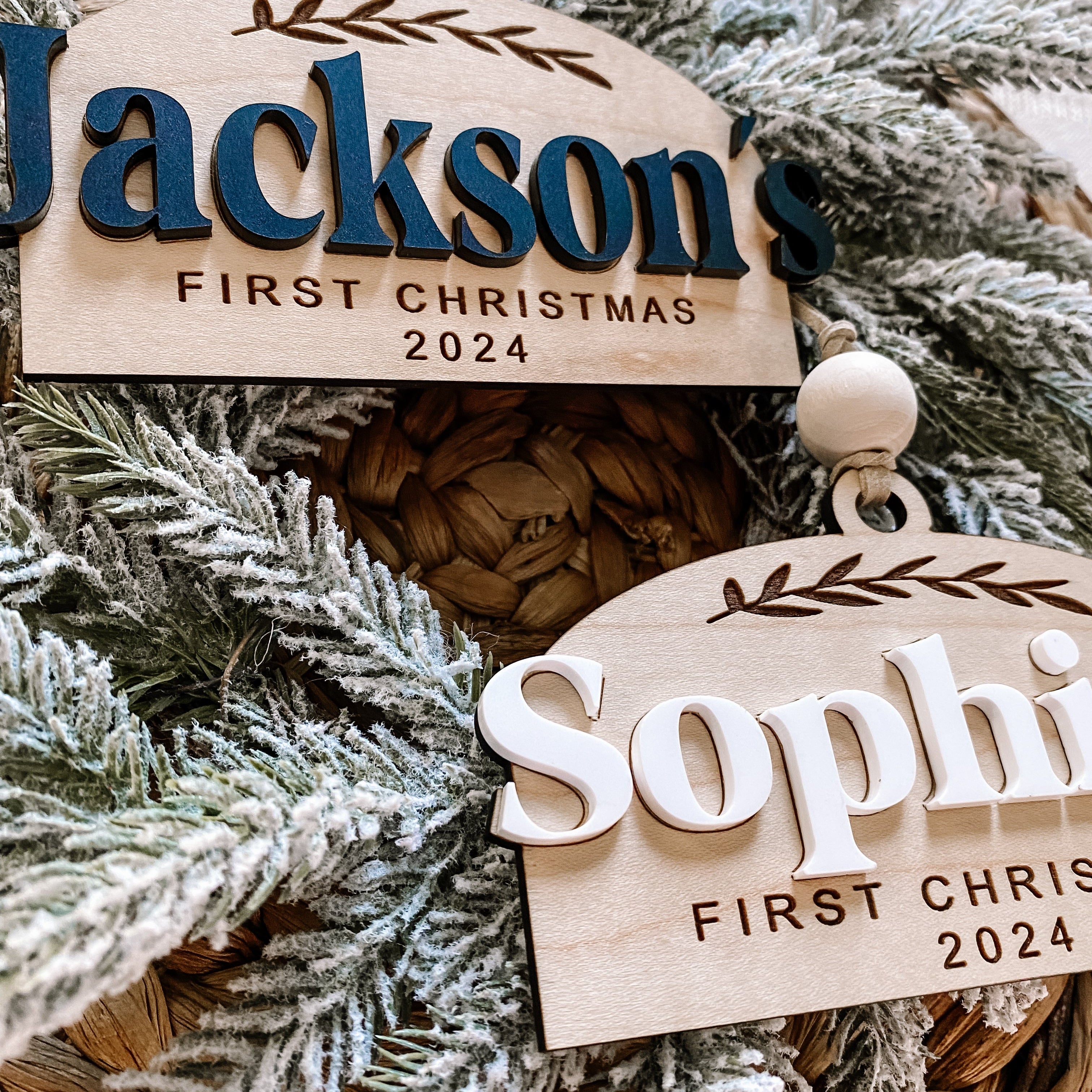 First Christmas Arched Ornament - Custom