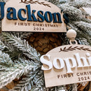 First Christmas Arched Ornament - Custom