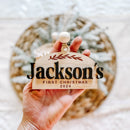 First Christmas Arched Ornament - Custom