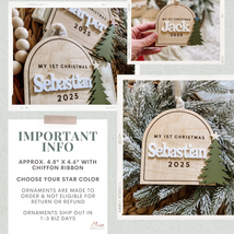 Baby’s 1st Christmas Ornament - Tree with Star
